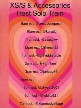SASSYKW XS/S hosts solo show train 10/3/26 10am CST